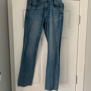 Mens blue urban pipeline slim straight 30*32 jeans